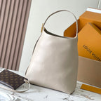 Louis Vuitton LOW KEY HOBO MM 35 IN IVORY BEIGE SMOOTH CALFSKIN