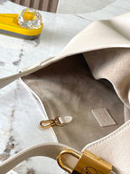 Louis Vuitton LOW KEY HOBO MM 35 IN IVORY BEIGE SMOOTH CALFSKIN