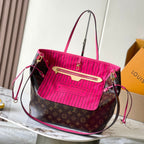 Louis Vuitton Reversible Neverfull MM 31 Inside Out Dark Pink Handle