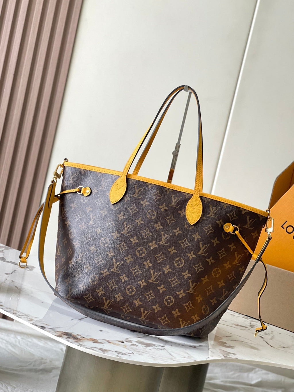 Louis Vuitton Reversible Neverfull MM 31 Inside Out Gold Handle