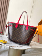Louis Vuitton Reversible Neverfull MM 31 Inside Out Red Handle