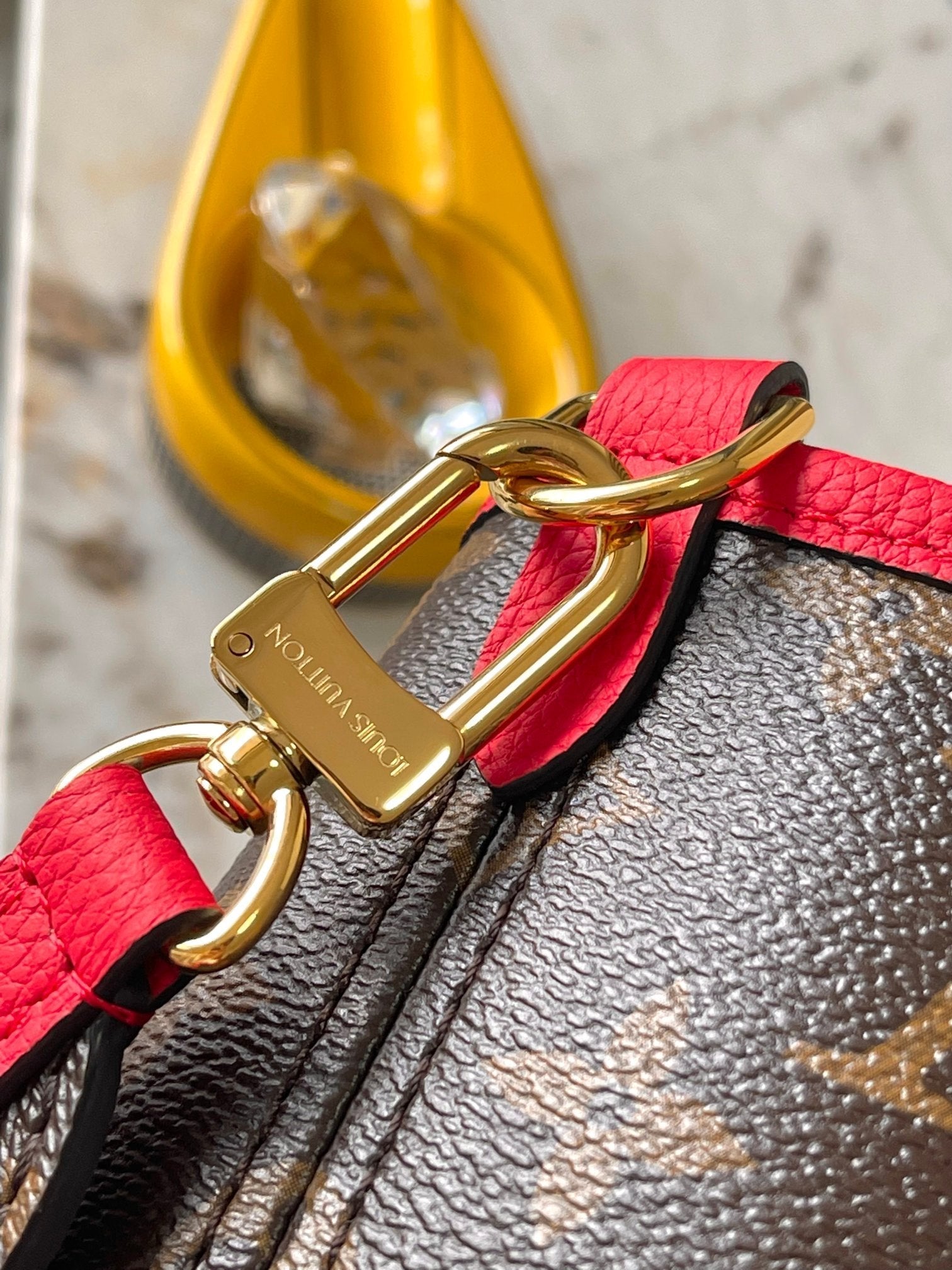 Louis Vuitton Reversible Neverfull MM 31 Inside Out Red Handle