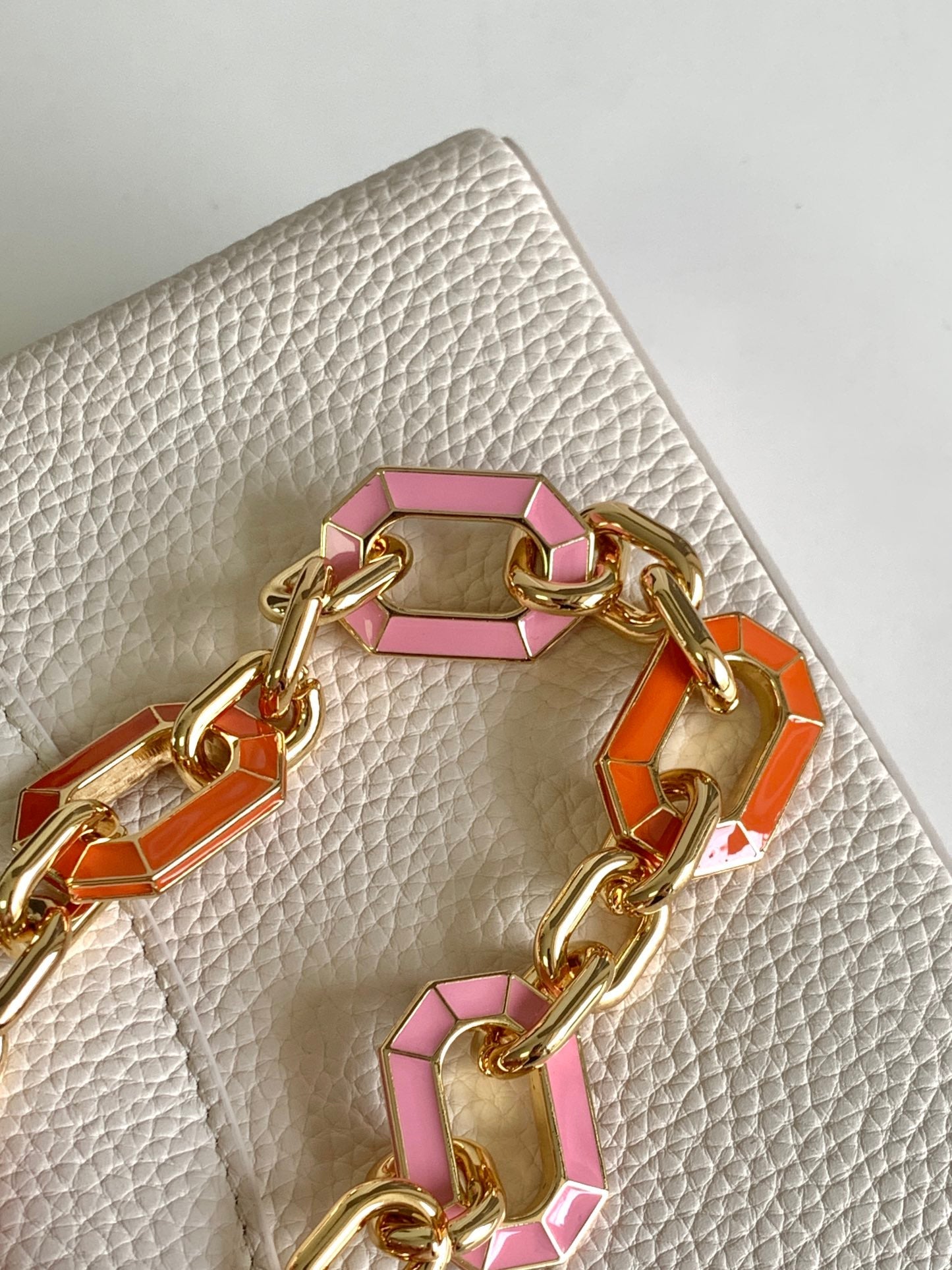 Louis Vuitton CAPUCINES MINI 21 IN PEARL WHITE TAURILLON GOLD HARDWARE