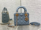 DIOR mini lady 17 raf blue lambskin