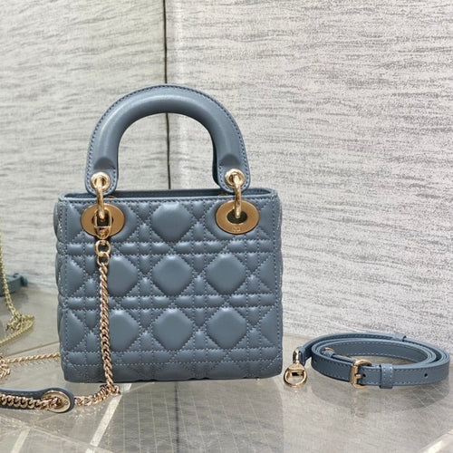DIOR mini lady 17 raf blue lambskin