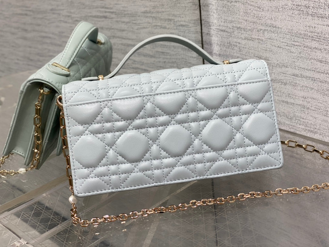 DIOR my mini 21 light cloud blue lambskin