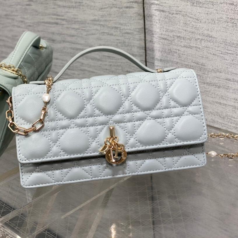 DIOR my mini 21 light cloud blue lambskin