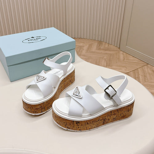 PRADA High Heel 80 Sandal White