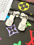 Louis Vuitton NICE NANO 14 IN COLORFUL MONOGRAM CANVAS SILVER ZIPPER