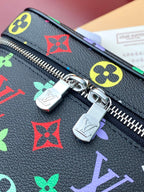 Louis Vuitton NICE BB 20 IN COLORFUL MONOGRAM CANVAS SILVER ZIPPER