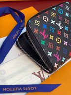Louis Vuitton x TM Zippy Coin Purse Black Multicolor Monogram Canvas