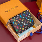 Louis Vuitton x TM Zippy Coin Purse Black Multicolor Monogram Canvas