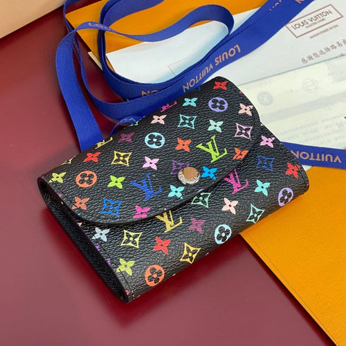Louis Vuitton x TM Rosalie Coin Purse Black Multicolor Monogram Canvas
