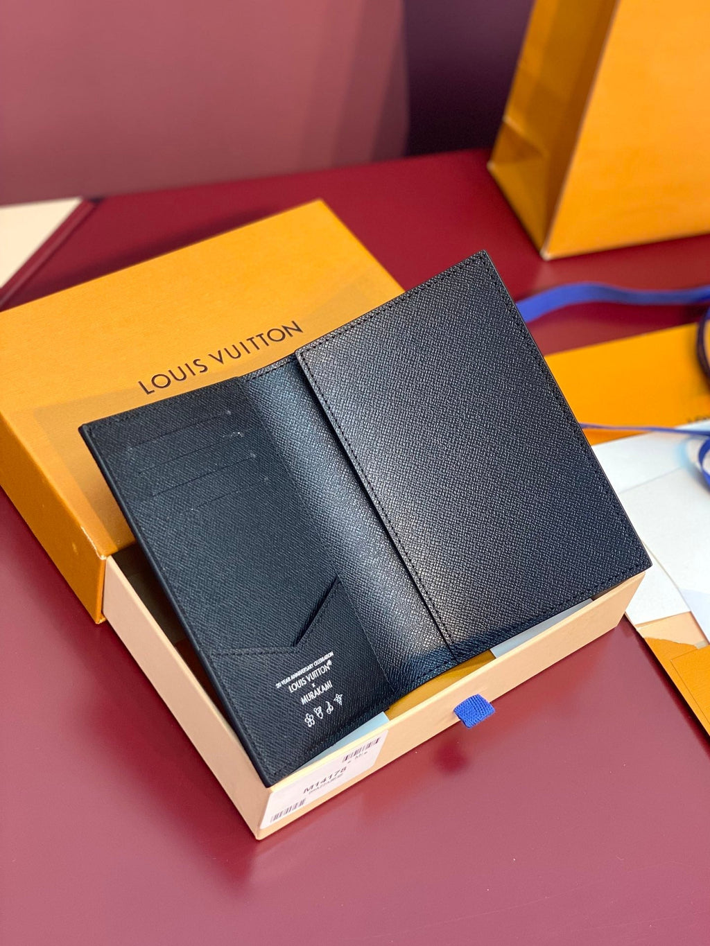 Louis Vuitton x TM Passport Cover Black Multicolor Monogram Canvas