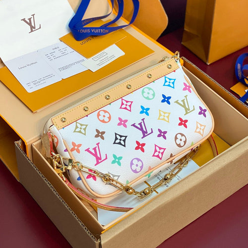 Louis Vuitton x TM Pochette Accessoires 22cm White Muticolor Monogram Canvas