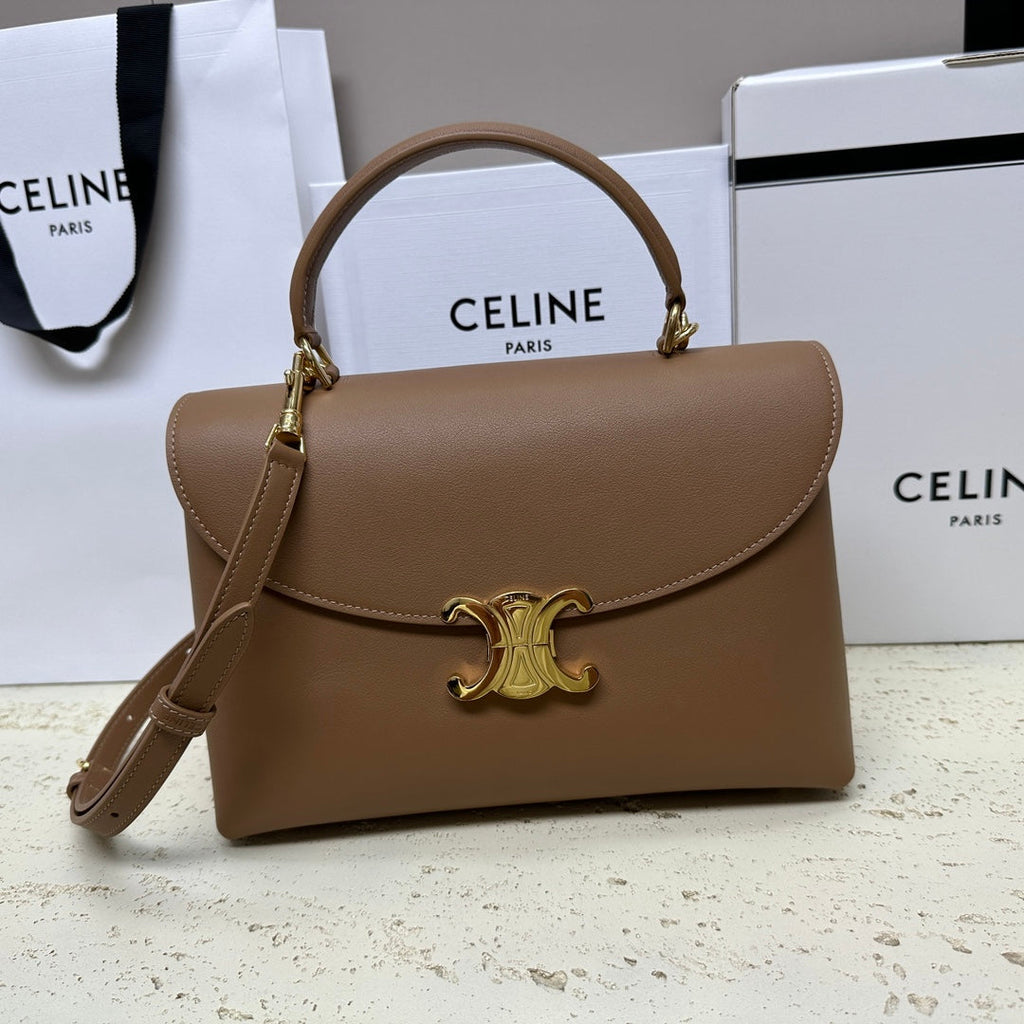 Celine NINO TEEN MEDIUM 25 BAG IN CHOCOLATE BROWN SOLF CALFSKIN