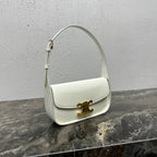 Celine SHOULDER 20 BAG TERENCE IN WHITE PATENT CALFSKIN