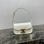 Celine SHOULDER 20 BAG TERENCE IN WHITE PATENT CALFSKIN
