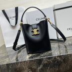 Celine MINI 19 LOUISE BAG IN BLACK SMOOTH CALFSKIN