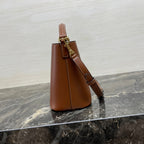 Celine MINI 19 LOUISE BAG IN BRONZE BROWN SMOOTH CALFSKIN