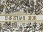 DIOR Book Tote 36.5 Beige White Canvas