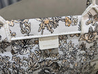 DIOR Book Tote 36.5 Beige White Canvas