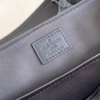 Louis Vuitton MESSENGER VOYAGER PM 33 IN BLACK MONOGRAM SHADOW CALFSKIN