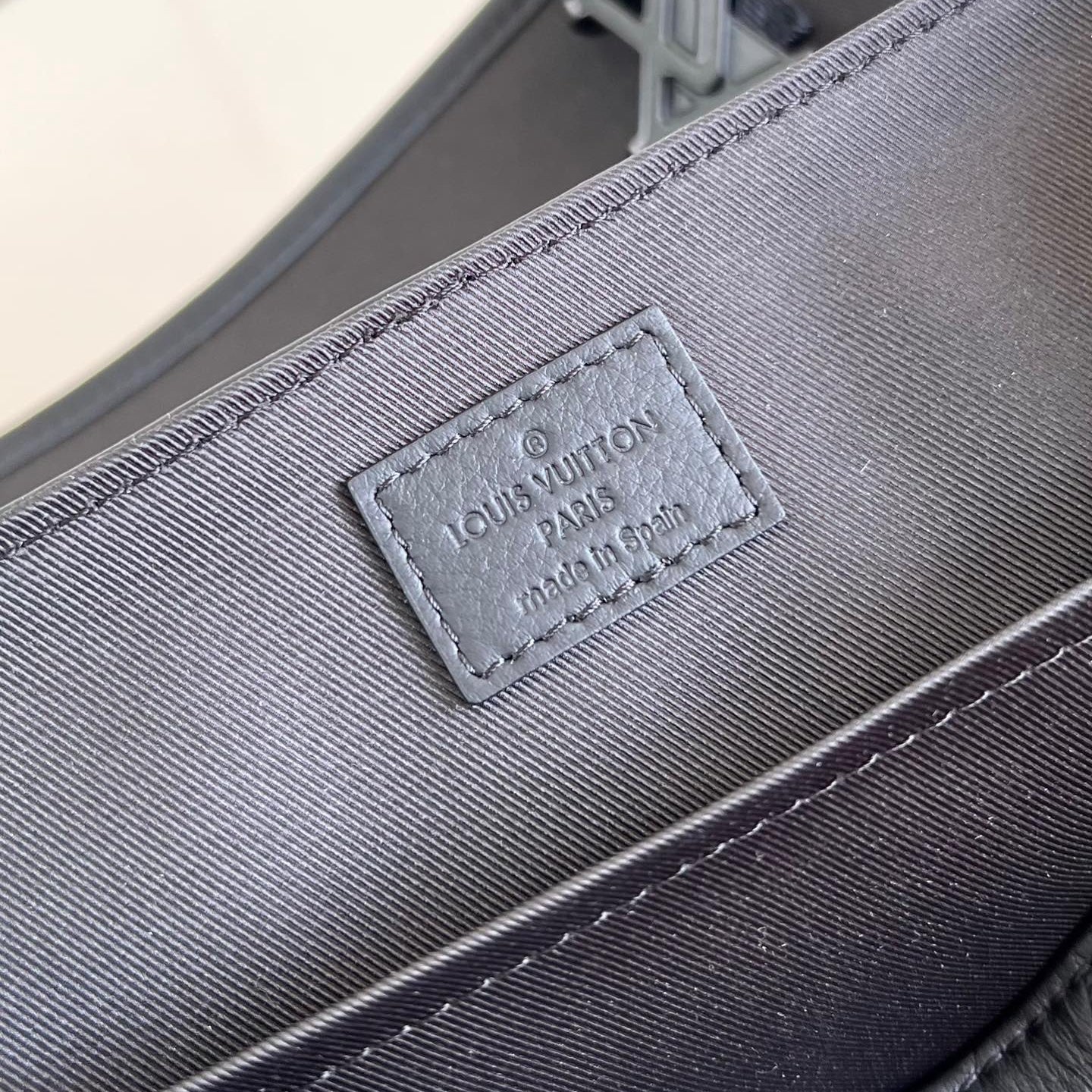 Louis Vuitton MESSENGER VOYAGER PM 33 IN BLACK MONOGRAM SHADOW CALFSKIN