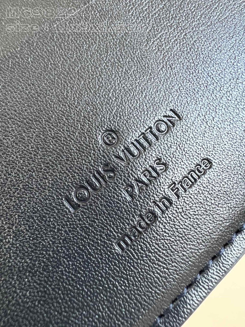 Louis Vuitton MULTIPLE WALLET AEROGRAM 10CM BLUE CALFSKIN