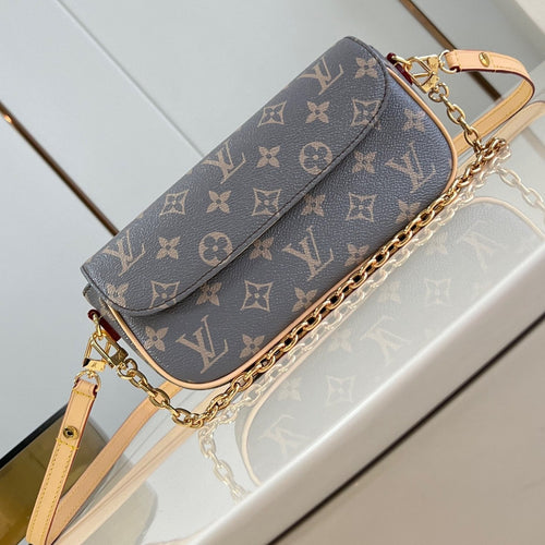 Louis Vuitton Woc Ivy 23.5 Gray Monogram Coasted Canvas