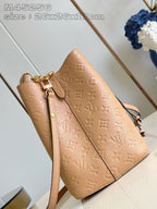 Louis Vuitton Neo Noe Bucket Bag 26cm Brown White Monogram Empteinte Calfskin