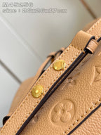Louis Vuitton Neo Noe Bucket Bag 26cm Brown White Monogram Empteinte Calfskin