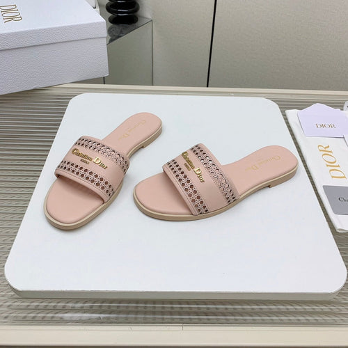 DIOR D-Lane Slide In Light Pink Cowhide 106273