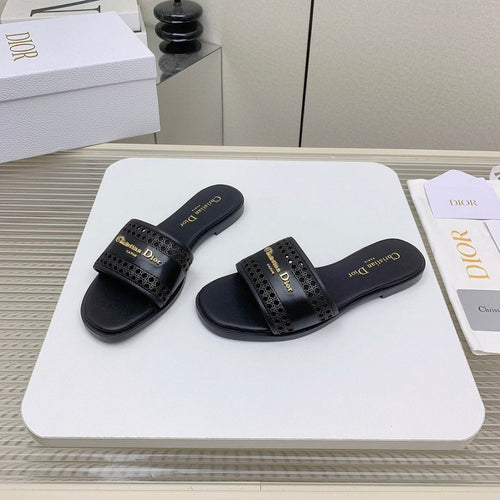 DIOR D-Lane Slide In Black Cowhide 106281