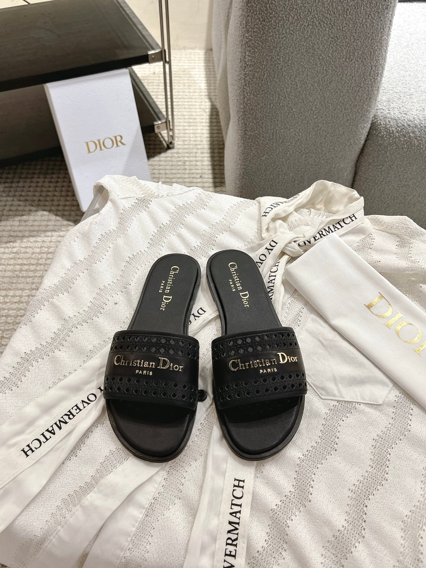 DIOR 25 D-Lane Slide Calfskin 241455