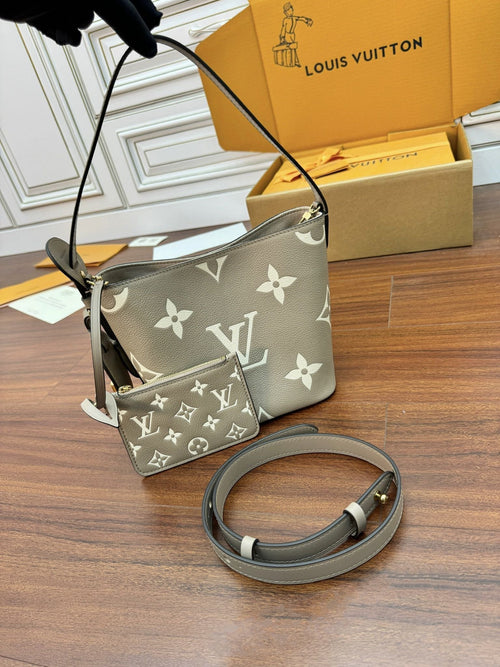 Louis Vuitton Bucket Bag 16cm Khaki Nude Monogram Canvas 330403