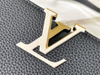Louis Vuitton capucines mm 31.5 black taurillon leather gold hardware