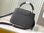 Louis Vuitton capucines bb 27 black taurillon leather gold hardware