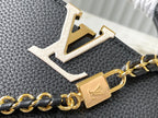 Louis Vuitton capucines mini 21 black taurillon leather gold hardware