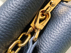 Louis Vuitton CAPUCINES BB 27CM DARK BLUE TAURILLON LEATHER