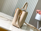 Louis Vuitton CAPUCINES BB 27CM BEIGE TAURILLON LEATHER