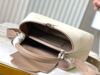 Louis Vuitton CAPUCINES GM 38CM BEIGE CANVAS BROWN CALFSKIN