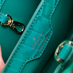 Louis Vuitton CAPUCINES BB 27 GREEN TAURILLON GOLD HARDWARE