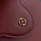 Louis Vuitton capucines mm 31.5 burgundy taurillon leather gold hardware