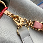 Louis Vuitton capucines mm 31.5 rock grey taurillon leather gold hardware