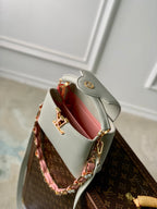 Louis Vuitton CAPUCINES MINI 21 ROCK GREY TAURILLON GOLD HARDWARE