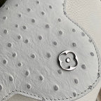 Louis Vuitton CAPUCINES MINI 21 WHITE TAURILLON SILVER HARDWARE