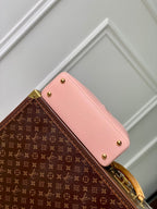 Louis Vuitton capucines mm 31.5 rose pink taurillon leather gold hardware