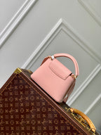 Louis Vuitton capucines mini 21 pink taurillon leather gold hardware