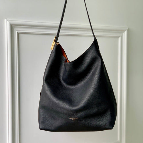 Louis Vuitton LOW KEY HOBO MM 31CM BLACK CALFSKIN